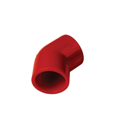 Curva giunzione 45° ABS rosso tubo 27mm