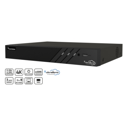 NVR12C 4 IP 4K 265+ 2TB Ultrasync