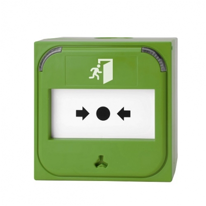 Avvisatore manuale reset verde