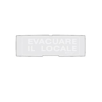 Grafica EVACUARE IL LOCALE grigio PAN1+