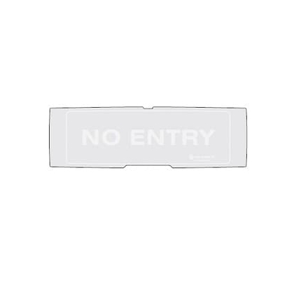 Grafica NO ENTRY grigio PAN1+