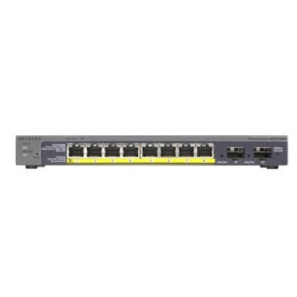 Switch 8 porte Gigabit PoE + 2 SFP