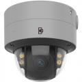 TruVision IP Dome Camera 4Mpx FullColor 2,8-12mm Luce Bianca 40M Colore Grigio