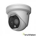 TruVision IP Turret Bi-Spectral Thermal Camera 256×192px-7mm 4Mpx VLC PoE IP66