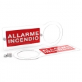 Cartello da parete per sirena/lampeggiante allarme incendio (6 pz)