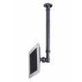 Staffa a soffitto nera h.79-129cm per LCD 10-26