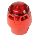 Sirena rossa con flash LED rosso con base IP65