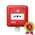 Avvisatore manuale incendio rosso ripristinabile isolato IP67 3000 EN54 CPR