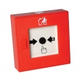 Avvisatore manuale incendio doppia azione rosso isolato IP42 serie 2000 CPD